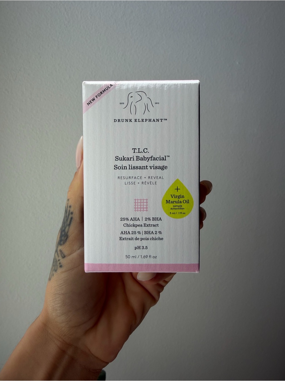 Drunk Elephant T.L.C. Sukari Babyfacial + mini Marula Oil